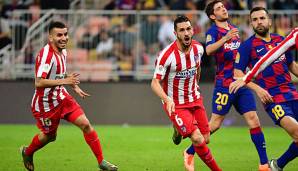 Atletico schlug den FC Barcelona dank zweier später Tore.