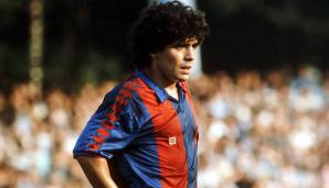 Diego Armando Maradona (1982 bis 1984): Nach seinem Durchbruch bei den Boca Juniors war Barcelona die erste Auslandsstation des damals 21-Jährigen. In seiner ersten Saison holte er Pokal, Ligapokal und Supercup.