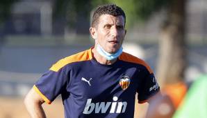Bei Valencias Trainer Javi Gracia liegen die Nerven blank.
