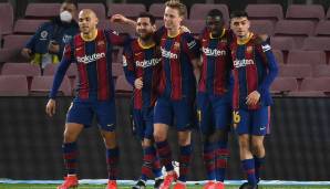 Dank Superstar Lionel Messi hält der spanische Fußball-Spitzenklub FC Barcelona Kontakt zur Tabellenspitze. Der Argentinier überragte beim 3:0 (0:0) gegen den FC Elche mit seinem Doppelpack (48., 69.) erneut.