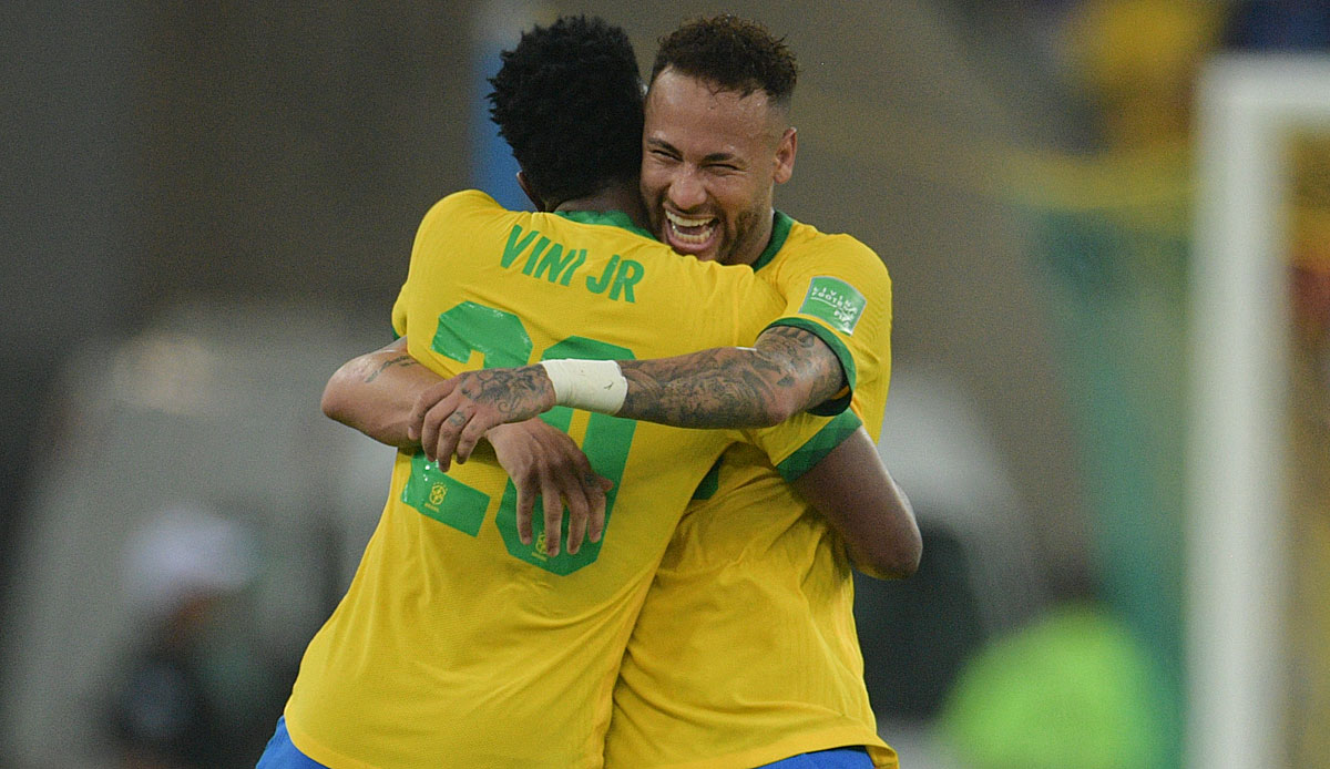 Neymar ist seinem brasilianischen Teamkollegen Vinícius zur Seite gesprungen.