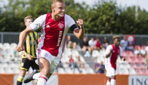 Platz 2: Kaj Sierhuis (Ajax Amsterdam) - 8 Tore.