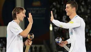 Luka Modric und Cristiano Ronaldo stehen zur Wahl des Weltfußballers.