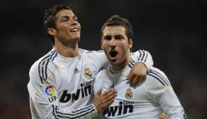 Cristiano Ronaldo und Gonzalo Higuain spielten gemeinsam für Real Madrid und Juventus Turin.