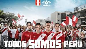 Wir sind alle Peru! Voila, das Auswärtshemd der Südamerikaner.