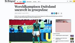 NIEDERLANDE - De Telegraaf: "Alles ist vorbei! Der Fluch der Weltmeister erwischt auch die Deutschen."