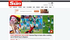 ENGLAND - The Sun: "Der Titelverteidiger fliegt nach einer trostlosen Niederlage aus dem Turnier. Jeder Engländer auf dem Planeten wird niemals müde werden, dieses Ergebnis immer wieder fröhlich herauszukramen."
