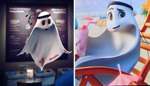 2022: Katar präsentiert kein Tier, sondern ein animiertes ... ja was? Der Name "La'eeb" bedeutet "supertalentierter Spieler" - und hilft uns jetzt nicht direkt weiter. Im Netz waren die Vergleiche mit dem Filmgeist "Casper" noch das Taktvollste.