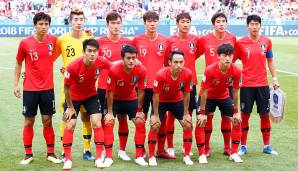 Mit dieser Startelf ging Südkorea ins letzte Gruppenspiel gegen Deutschland.