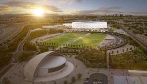 Al Thumama Stadium in Doha (Kapazität: 40.000): In der Nähe des Hamad International Airport in Doha gelegen, erhalten viele Besucher von oben einen ersten Blick auf das Stadion.