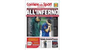 Corriere dello Sport: "Unfassbar, die nächste Katastrophe. Italien ist erneut aus der WM raus. Am 11. Juli feierten wir den unglaublichen EM-Titel auf den Straßen Italiens. Acht Monate später haben sich die magischen Nächte in einen Albtraum verwandelt."