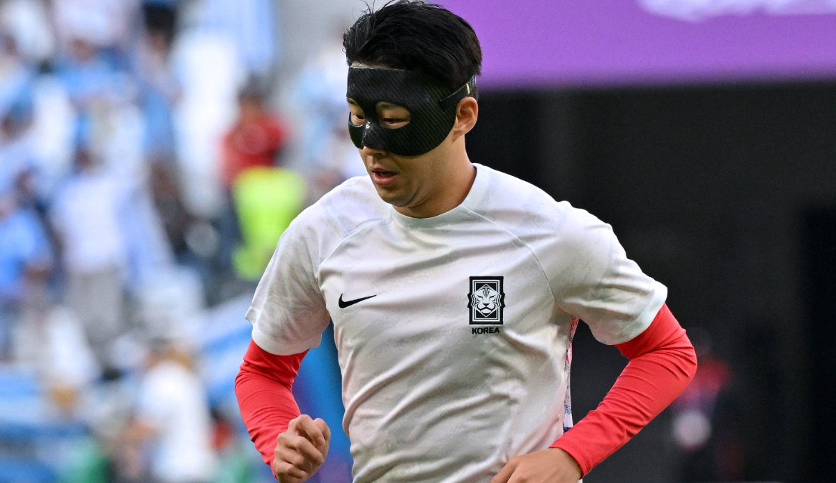Heung-Min Son von den Tottenham Hotspurs wird trotz seiner schweren Gesichtsverletzung für Südkorea mit Gesichtsmaske auflaufen.