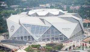 Atlanta, Mercedes-Benz Stadium: Bis zu 75.000 Plätze I Eröffnung: 2017 I Kosten: 1,4 Milliarden Dollar I Heimstätte der Atlanta Falcons
