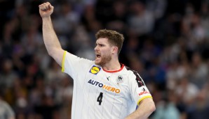 Kreisläufer Johannes Golla von der SG Flensburg-Handewitt führt die deutsche Nationalmannschaft als Kapitän bei der Handball WM 2023 an.