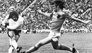 Der Treffer von Gerd Müller bescherte der deutschen Mannschaft 1974 den WM-Titel.