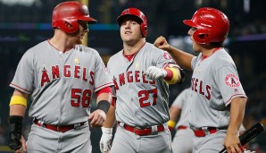 LOS ANGELES ANGELS OF ANAHEIM - Baseball (USA): Die Engel aus der Stadt der Engel, die aber nicht in der Stadt der Engel spielen ... äh, ja. Die Stadt Anaheim hatte übrigens gegen den Namen geklagt, aber verloren
