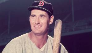 TED WILLIAMS (Baseball): Debütierte 1939 für die Boston Red Sox und machte sich binnen drei Jahren einen Ruf als herausragender Hitter. Musste dann seine Karriere für drei Jahre unterbrechen, weil er im 2. Weltkrieg als Marine dienen musste.