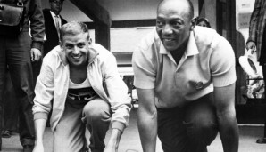 Legenden unter sich: Armin Hary (l.) und Jesse Owens