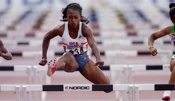 Platz 3, Gail Devers (USA): Von 1991 bis 2001 gewann die (Hürden-)Sprinterin insgesamt 8 Medaillen (5x Gold, 3x Silber)