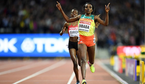Platz 5, Tirunesh Dibaba (Äthiopien): Von 2003 bis 2017 gewann die Langstreckenläuferin insgesamt 6 Medaillen (5x Gold, 1x Silber)
