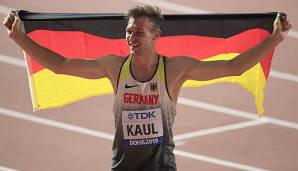Niklas Kaul hat das erste deutsche Gold bei der Leichtathletik-WM in Doha geholt.