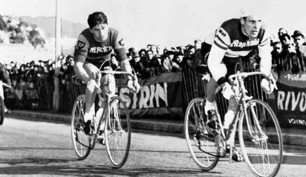 Acht Etappensiege: RUDI ALTIG (1962, 1964, 1966, 1969) - Die "radelnde Apotheke" brauchte nur vier Teilnahmen, um acht Tagesabschnitte zu gewinnen. 1962 gewann er auch das Grüne Trikot.