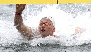 Rob Muffels war als Schlussschwimmer für die deutsche Staffel unterwegs.