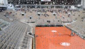 Heftiger Regen hatte den Zeitplan der French Open in der zweiten Woche durcheinandergebracht.