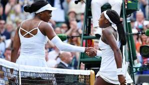 Standen sich in der 1. Runde in Wimbledon gegenüber: Venus Williams und Cori Gauff.