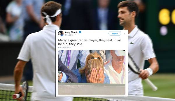 Am meisten litt auf dem Centre Court nicht Djokovic, und auch nicht Federer. Dessen Gattin Mirka wurde immer wieder dabei beobachtet, wie sie im wahrsten Sinne des Wortes nicht hinschauen konnte.