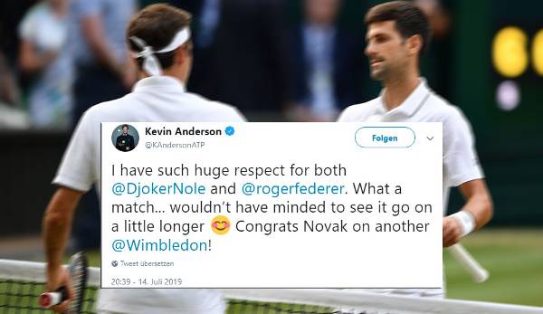 Kevin Anderson muss es ja wissen: Im Viertelfinale 2018 bezwang er Roger Federer - mit 13:11 im fünften Satz. John Isner schlug er im Halbfinale mit 26:24 im fünften - und war dann im Finale gegen Nole chancenlos.
