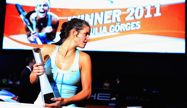 Einer ihrer größten Erfolge: Julia Görges gewann 2011 den Porsche Tennis Grand Prix in Stuttgart.