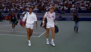 27. Januar 1991 - Boris Becker vs. Ivan Lendl: Am härtesten auf dem Weg zu seinem ersten Titel in Australien war für Becker nicht das Finale gegen Lendl, sondern das Drittrundenmatch gegen den Italiener Omar Camporese. Dort wurde es höchst dramatisch.