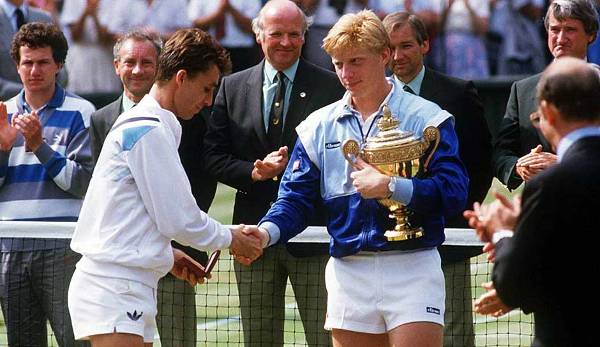 6. Juli 1986 - Boris Becker vs. Ivan Lendl: Mach's noch einmal, Boris! Fast genau ein Jahr später triumphierte Becker erneut in Wimbledon und schlug im Finale den an eins gesetzten Lendl souverän in drei Sätzen.