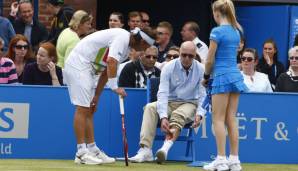 2012 - David Nalbandian (Argentinien), Queens's Club Championships: Nalbandian wurde im Finale disqualifiziert, er hatte einen Linienrichter verletzt, indem er ihm eine Werbetafel ans Schienbein trat.