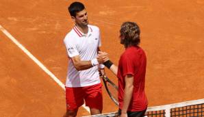 Novak Djokovic und Stefanos Tsitsipas trafen erst im Mai 2021 aufeinander.