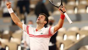 Novak Djokovic konnte sein Glück kaum fassen, nachdem er Rafael Nadal im Halbfinale der French Open besiegt hatte.