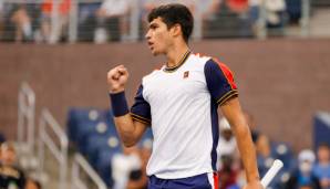 Youngster Carlos Alcaraz Garfia (18 Jahre, 4 Monate) ist der jüngste Viertelfinalist in der Geschichte der US Open.