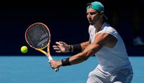 Rafael Nadal ist am ersten Tag der Australian Open 2022 gefordert.