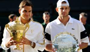 Wimbledon-Finale 2009: ROGER FEDERER - Andy Roddick 5:7, 7:6, 7:6, 3:6, 16:14. Zum vierten Mal trat Roddick in einem Grand-Slam-Finale gegen Federer an - zum vierten Mal verlor er. Dabei machte der gewaltige Aufschläger eigentlich alles richtig ...