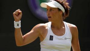 Tatjana Maria traf im Achtelfinale in Wimbledon auf Jelena Ostapenko.