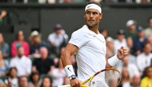 Rafael Nadal steht im Viertelfinale von Wimbledon.