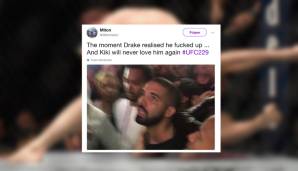 Drake war auch am Start und sichtlich beeindruckt. Wetten, dass er drei neue Songs über den Brawl schreiben wird?