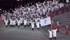 Bei den Winterspielen in Pyeongchang liefen Nord- und Südkorea unter gemeinsamer Flagge ein.