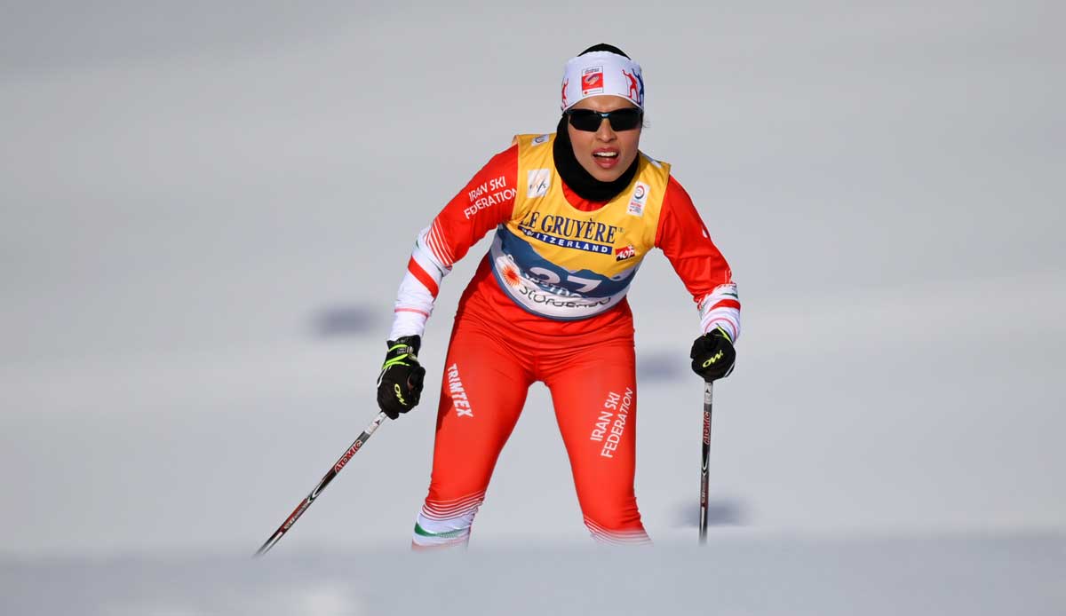Farzaneh Rezasoltani: Der Iran ist zwar nicht dafür bekannt, eine Wintersportnation zu sein. Das hielt Rezasoltani trotzdem nicht auf, bei den Olympischen Spielen in Sotschi im Langlauf als 73. unter großem Jubel über die Ziellinie zu fahren.