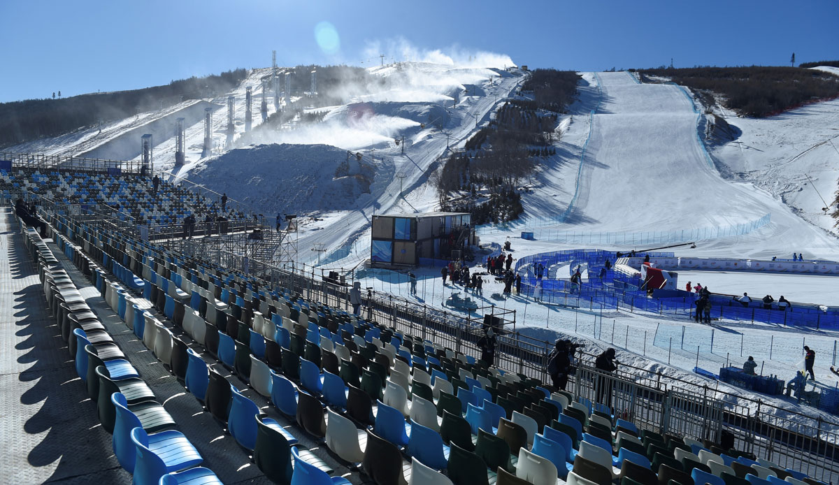 Im Gegensatz zu den Alpinen sind die Ski- und Snowboard-Crosser in der dritten Zone in Zhangjiakou untergebracht.