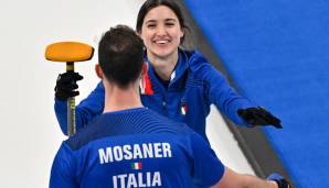 Italiens Curling-Team hat bei den Olympischen Spielen von Peking im Wettbewerb Mixed Doubles mit weißer Weste Gold geholt.