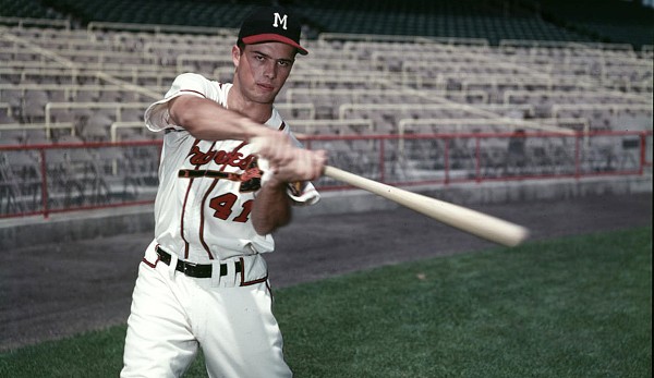 Platz 23: Eddie Matthews - 512 HR (1952-1968 für die Boston Braves, Milwaukee Braves, Atlanta Braves, Houston Astros, Detroit Tigers)