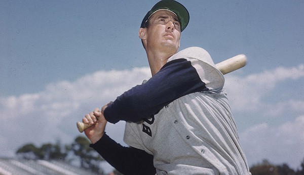 Platz 20: Ted Williams - 521 HR (1939-1960 für die Boston Red Sox)