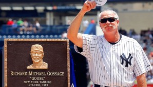 Platz 23: Rich Gossage (310) - "Goose" spielte von 1972 bis 1984, hatte seine erfolgreichste Zeit aber für die New York Yankees (151 Saves) und gewann World Series 1978. Er war bekannt dafür, meist mehrere Innings zu pitchen